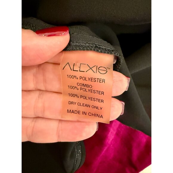 Alexis Poppy Sequin Halter Mini Dress Black Floral Embellished - Size XS - Picture 9 of 10